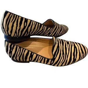 Vionic Willa 8.5 tiger velvet loafer flat slip on shoe 2829